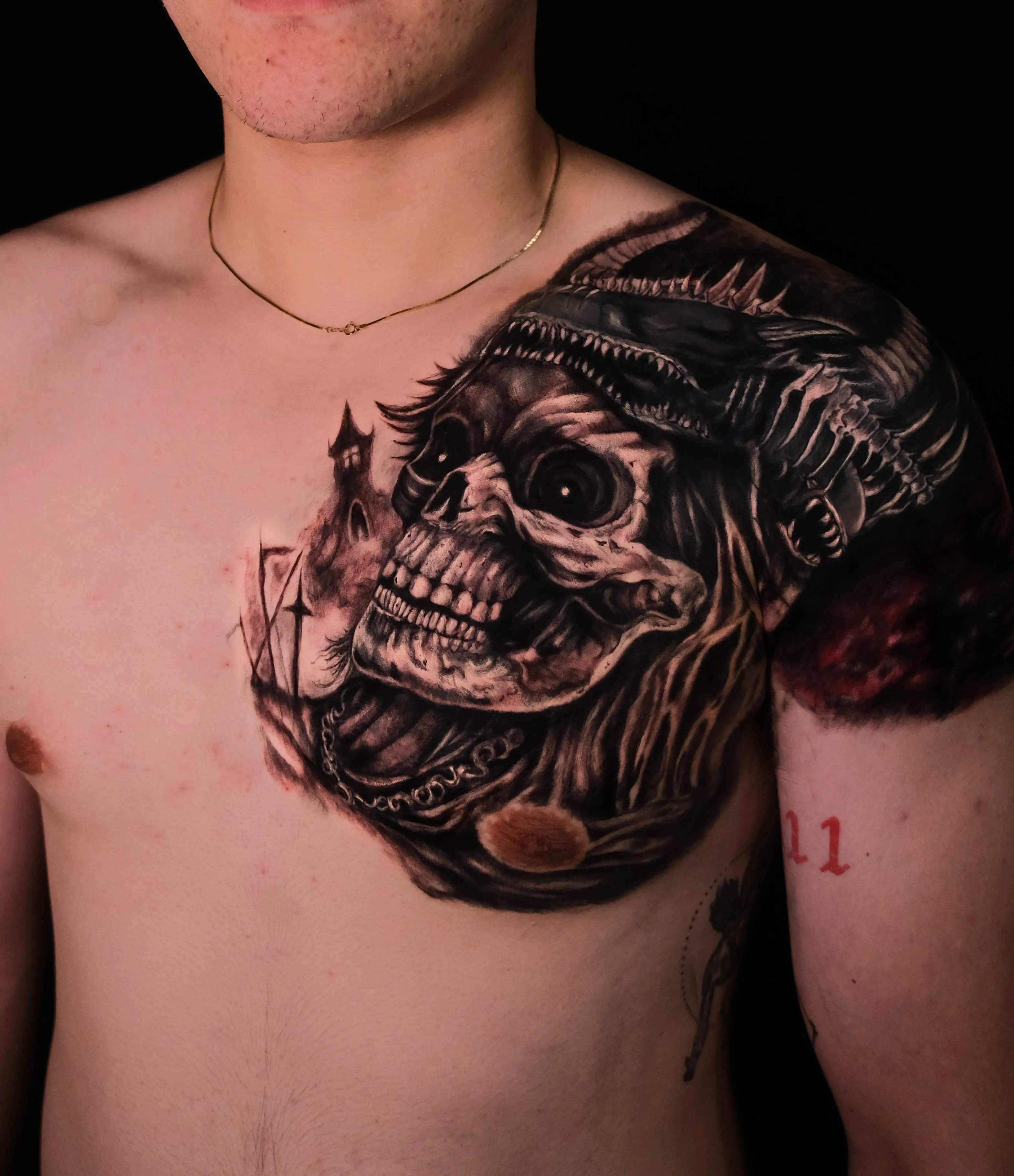 Detailed ink work