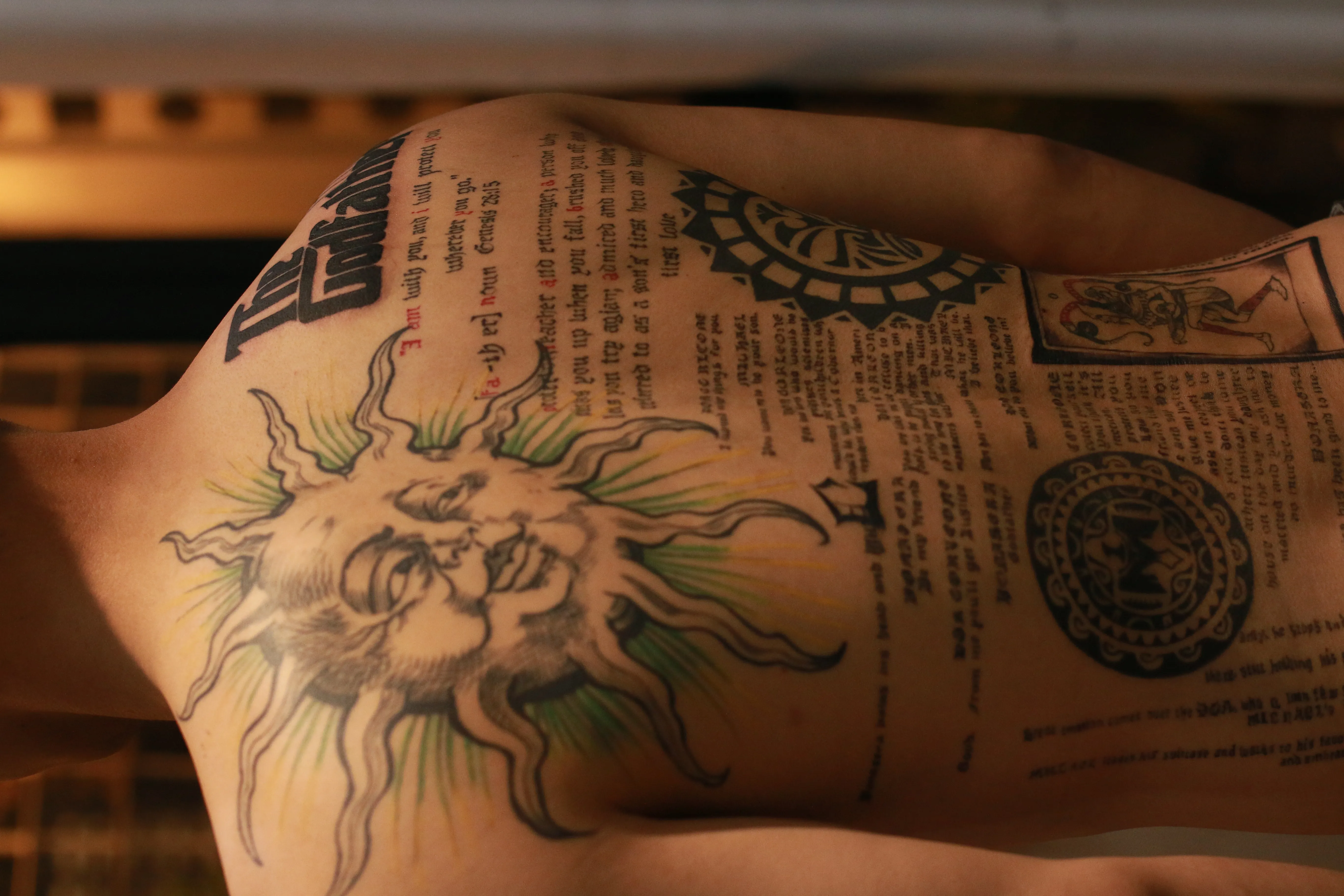Artistic tattoo work