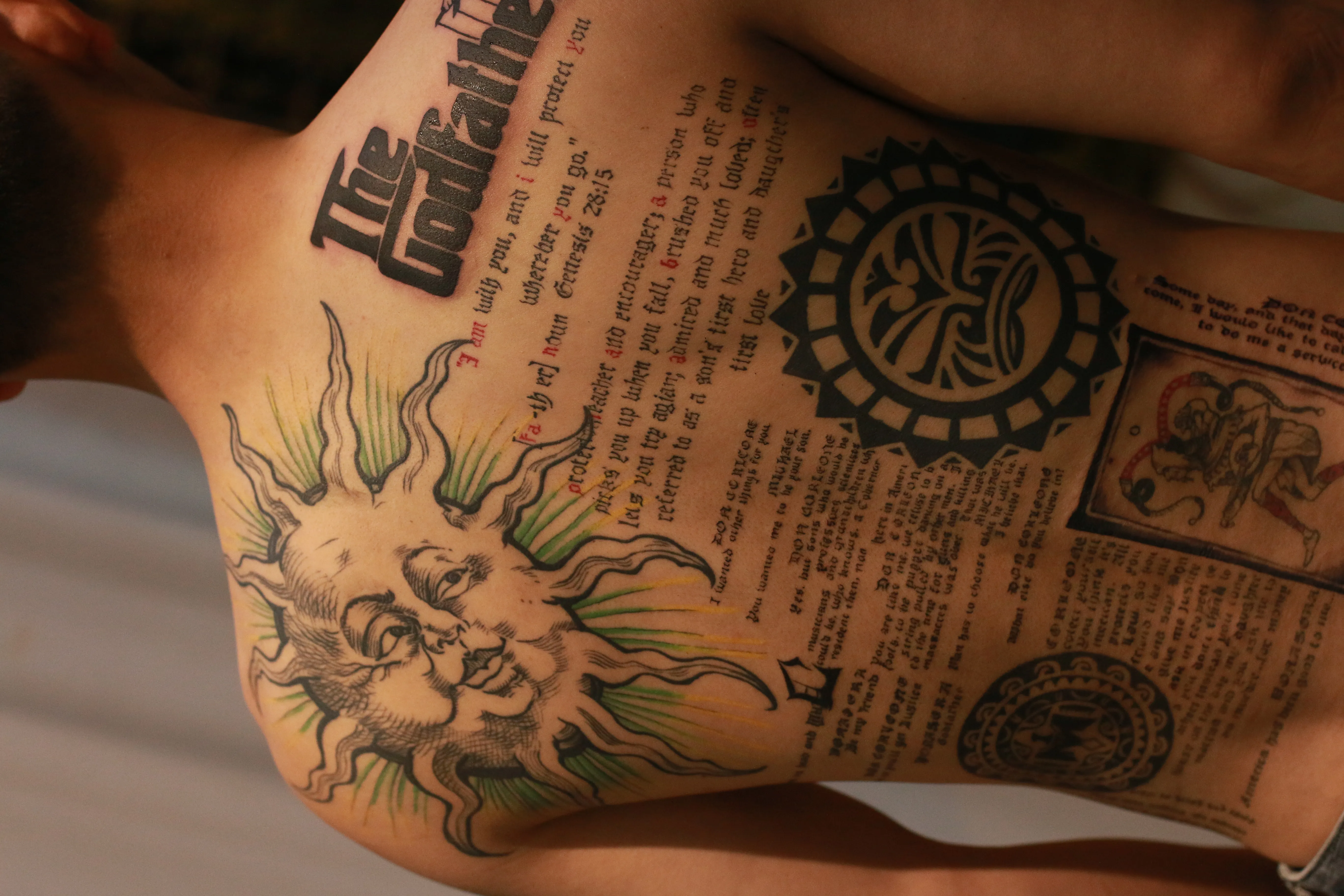 Professional tattoo piece